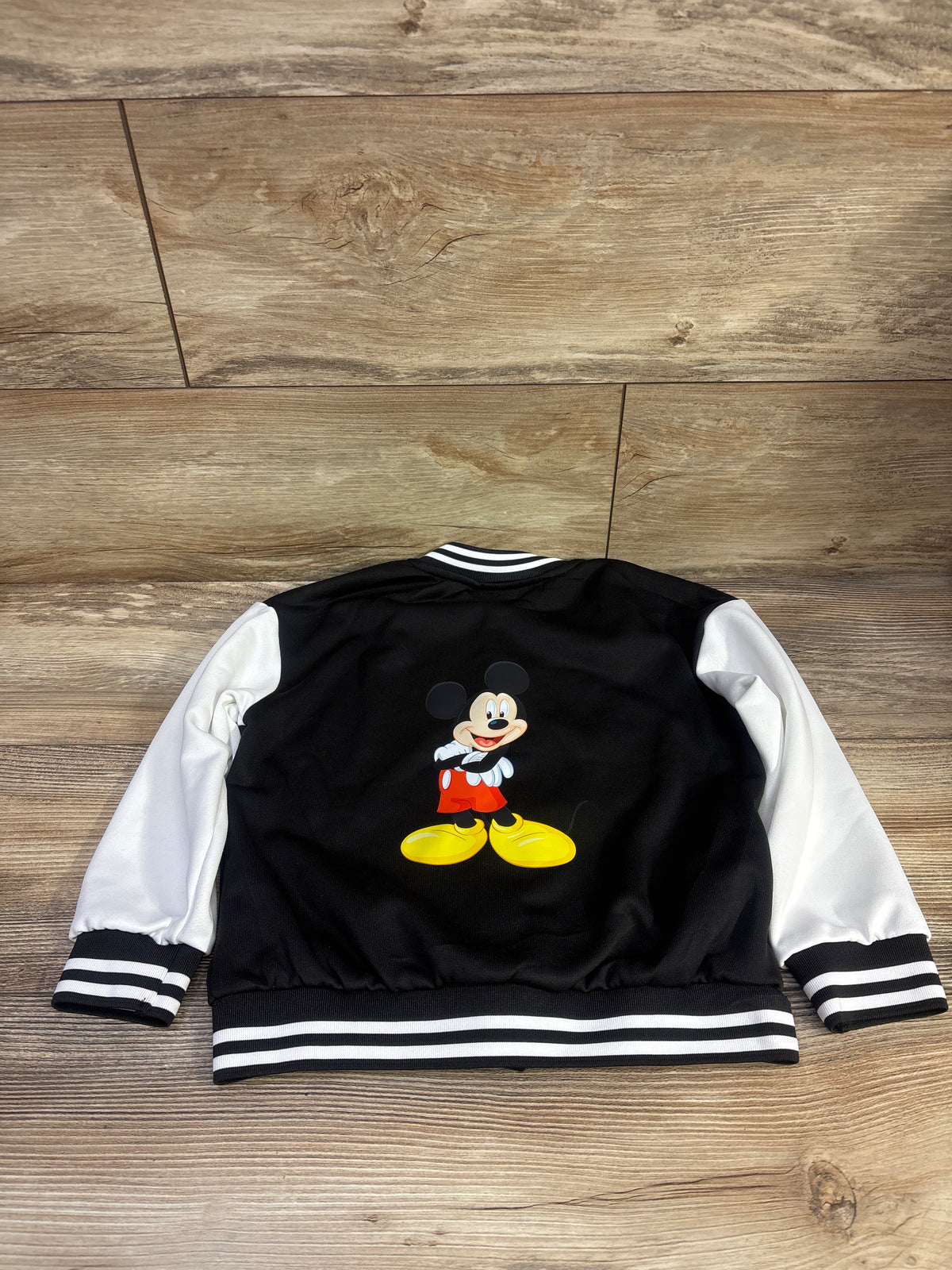 Disney Mickey Mouse Varsity Jacket Black sz 4-5T