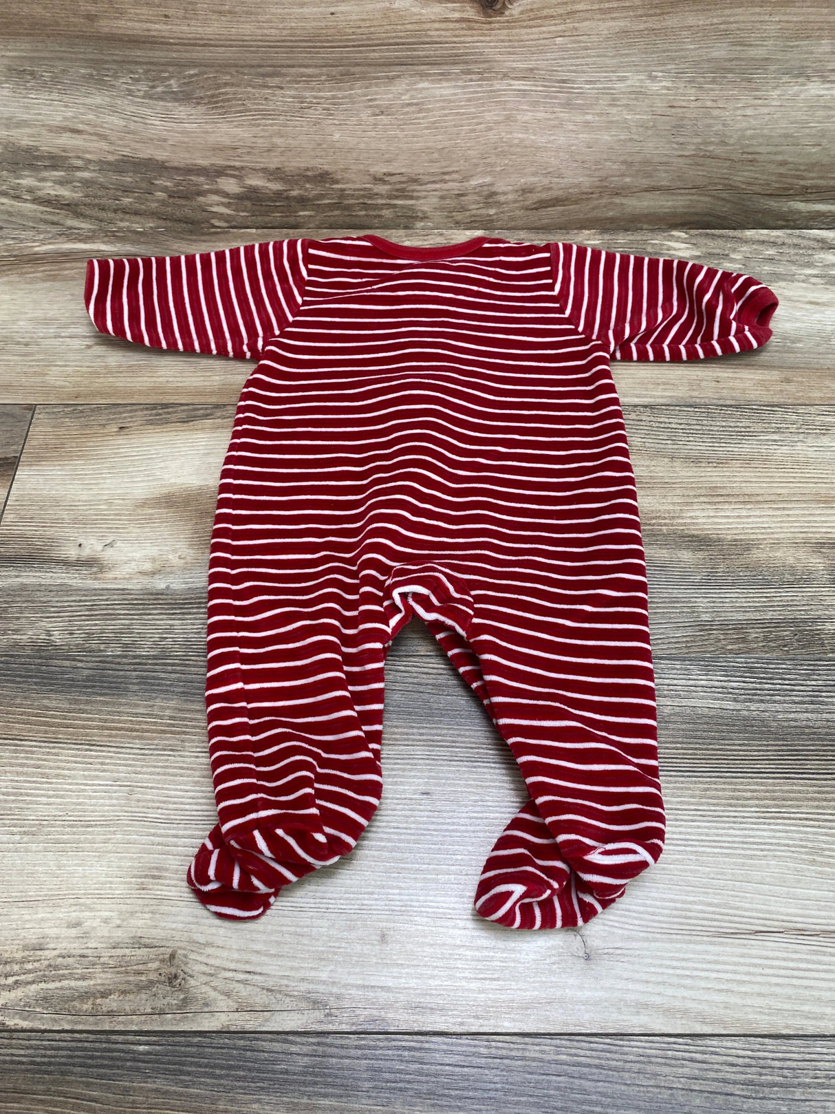 Carter's Striped Velour Sleeper Red sz 3m