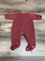 Carter's Striped Velour Sleeper Red sz 3m