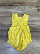 NEW Cat & Jack Ribbed Bubble Romper Yellow sz 3-6m