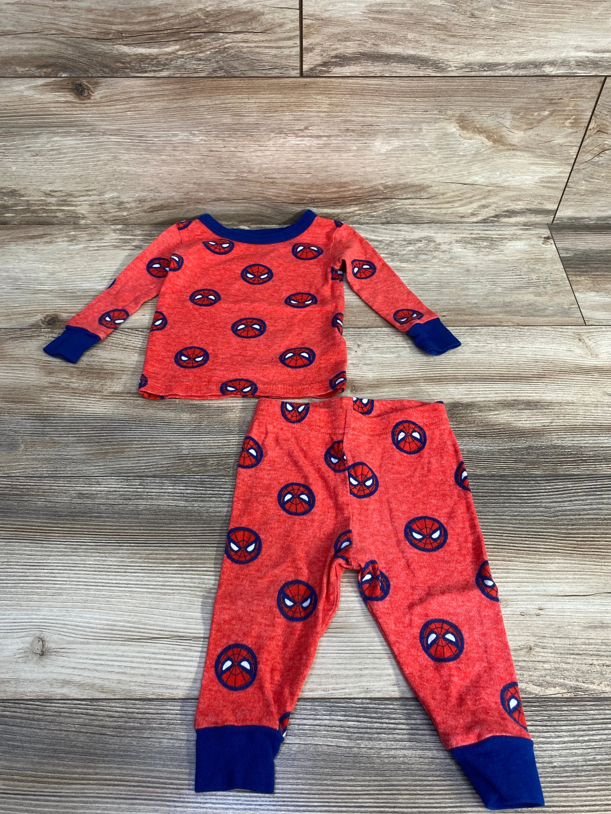 Marvel 2pc Spiderman Pajama Set Red sz 12m