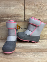 NEW Cat & Jack Lenny Winter Snow Boots Grey sz 11c