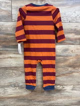 NEW Cat & Jack Striped Coverall Orange sz 18m