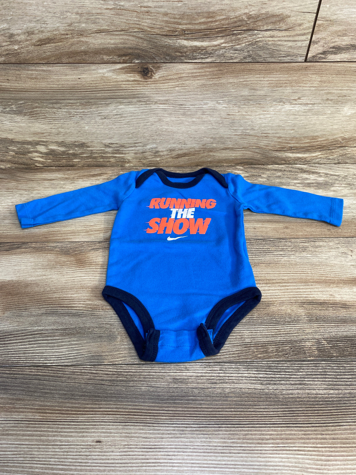 Nike Running The Show Bodysuit Blue sz 3-6m