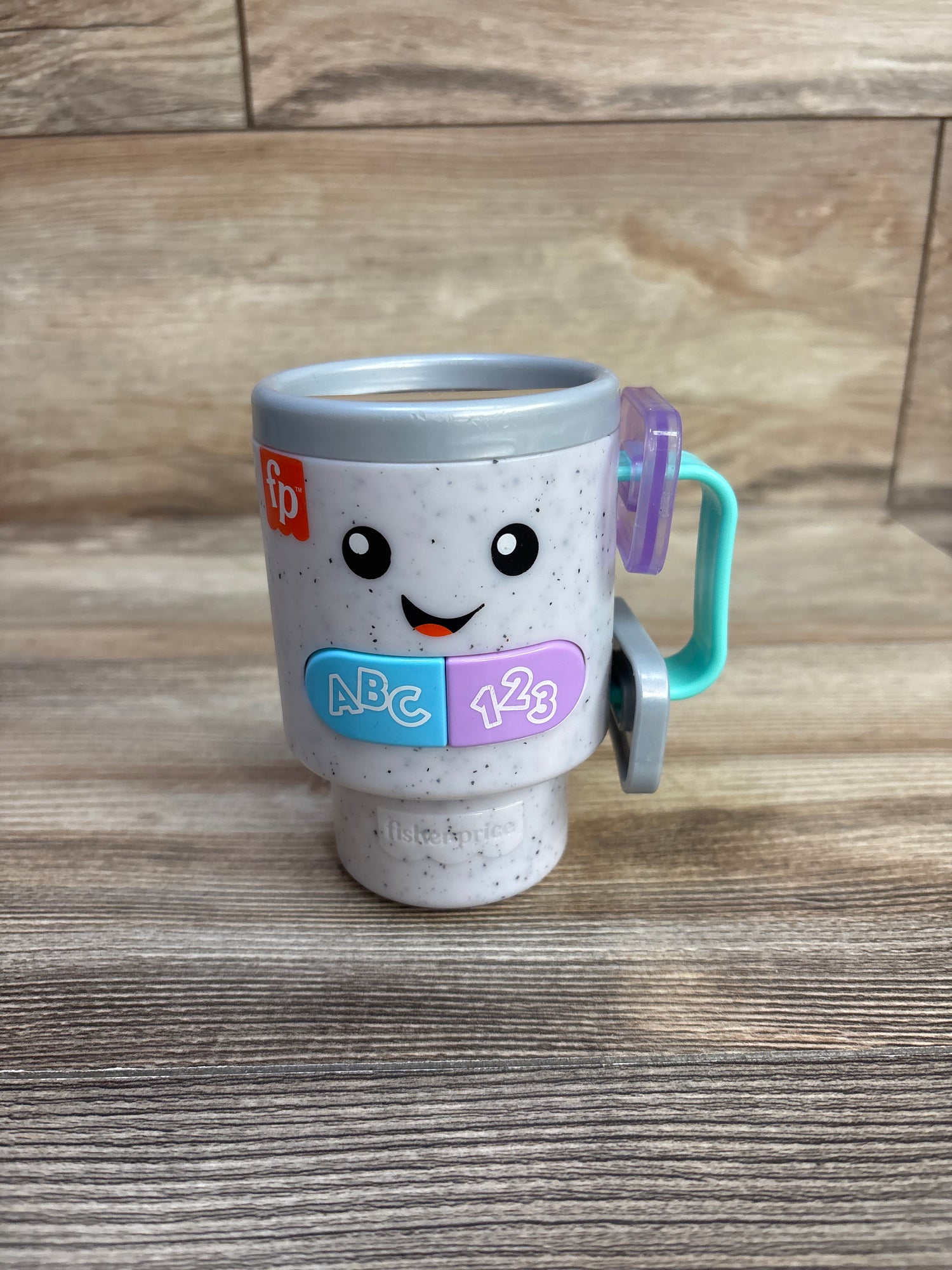 Fisher Price Laugh & Learn Wake Up & Learn Coffee Mug, Grey