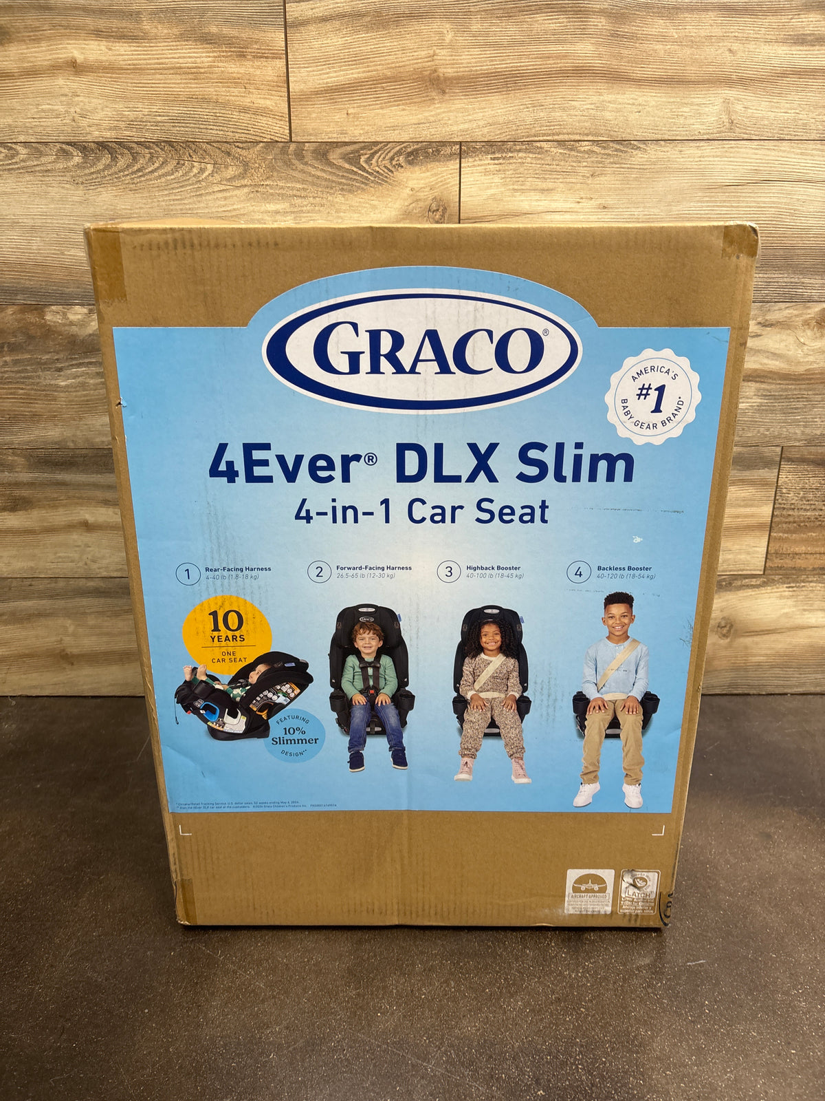 NEW Graco 4Ever DLX Slim 4-in-1 Convertible Car Seat - Thompson