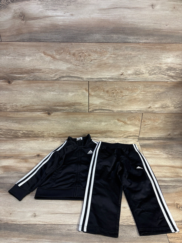 Adidas 2pc Tracksuit Set Black sz 3T - Me n Mommy To Be