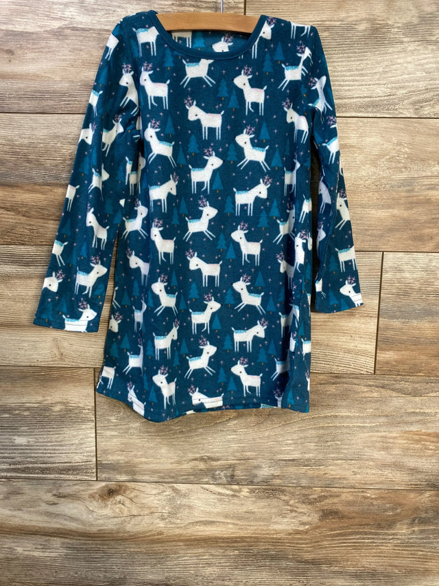 NEW Okie Dokie Fleece Nightgown Teal sz 5T - Me n Mommy To Be