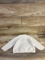 Wonder Nation Quilted Half Zip Jacket Ivory sz 2T