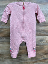 Carter's Dinosaur Hooded Coverall Pink sz 6m