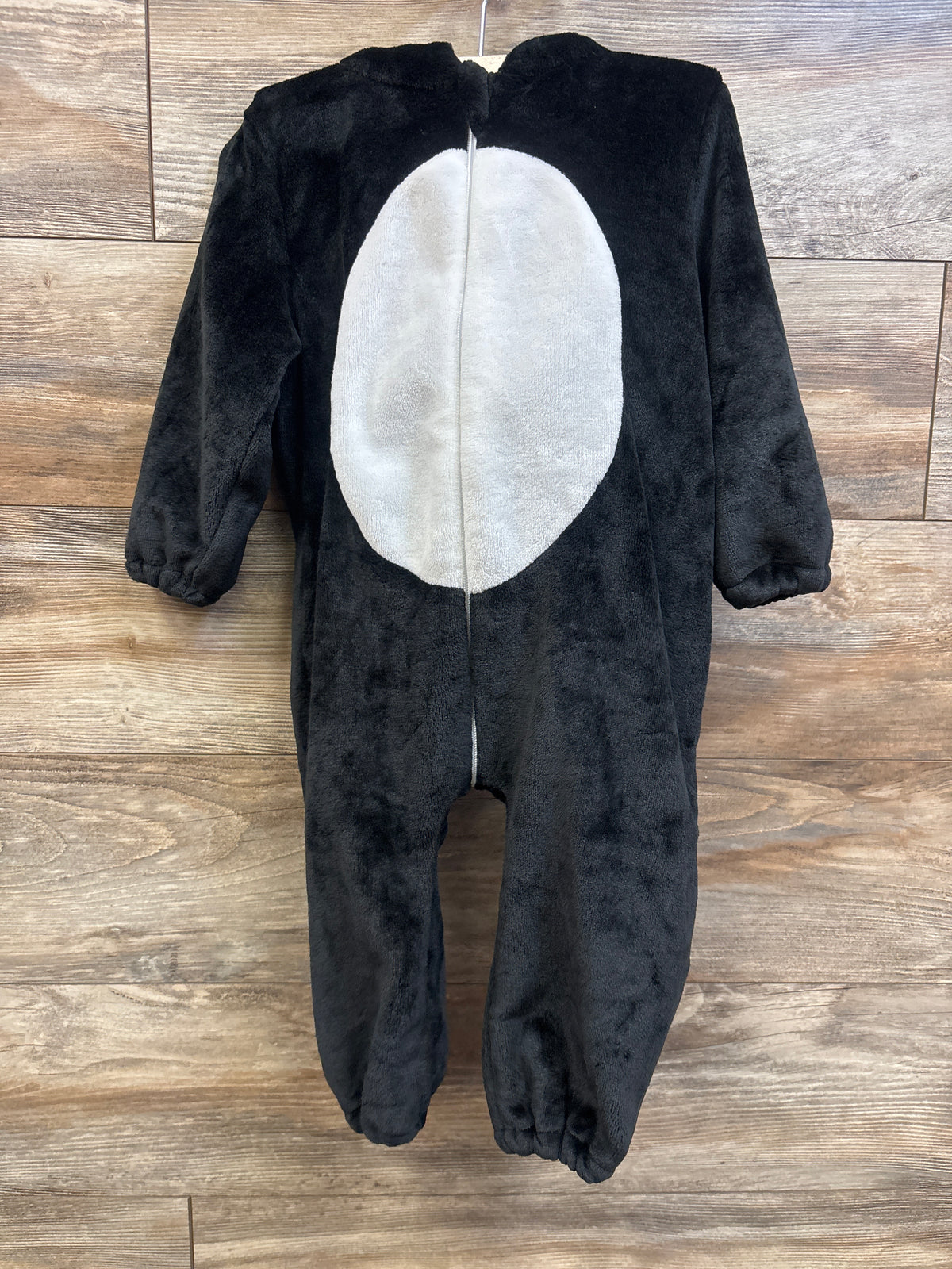 Michley Plush Penguin Hooded Coverall Costume Black sz 3/4T