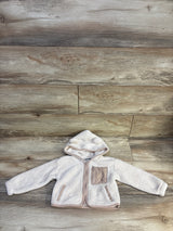 Children's Place Full Zip Sherpa Jacket Ivory sz 18-24m