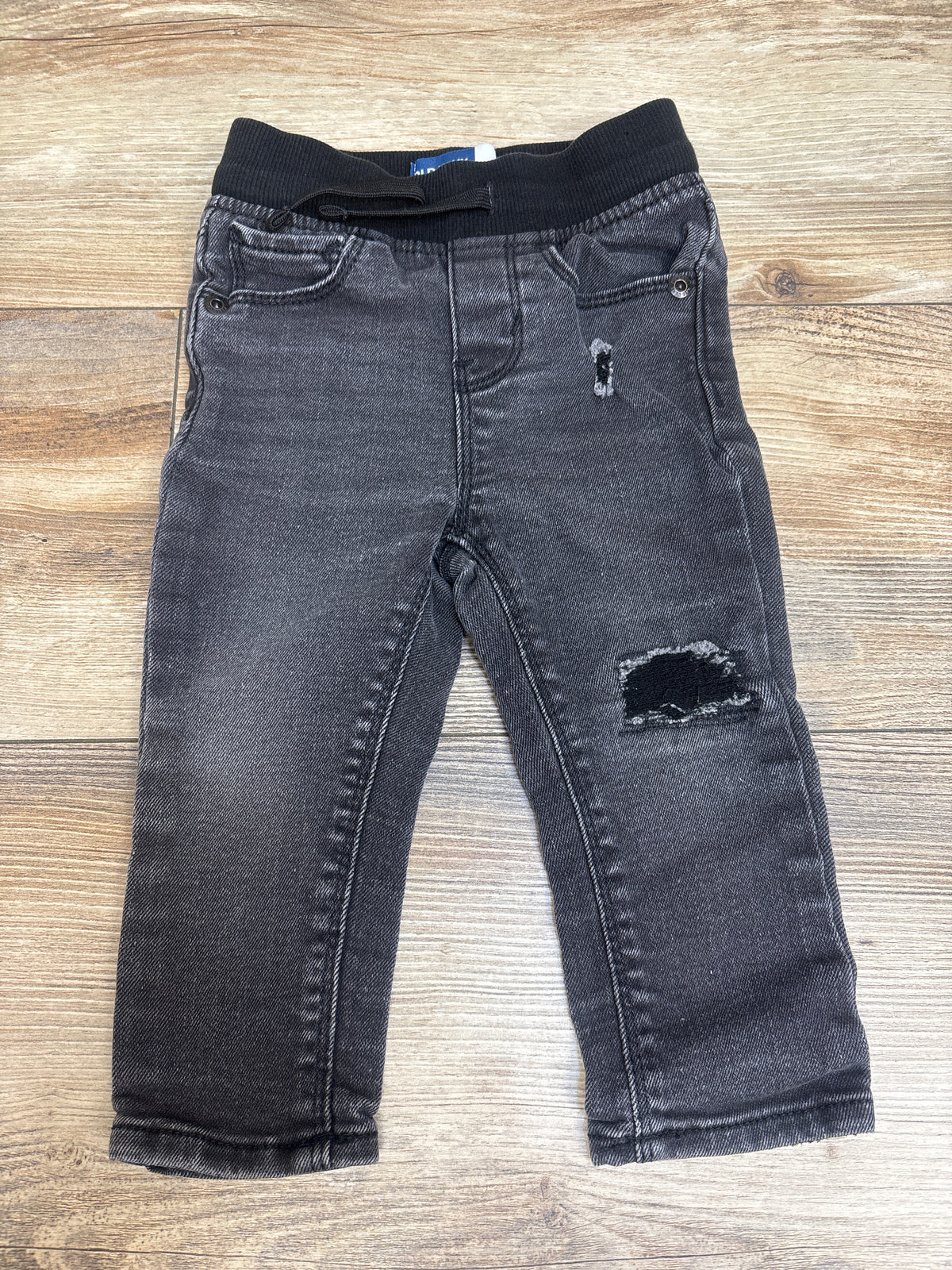 Old Navy Skinny Drawstring Jeans Black sz 12-18m