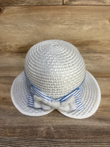 Mayoral Straw Bucket Hat White 9x26cm