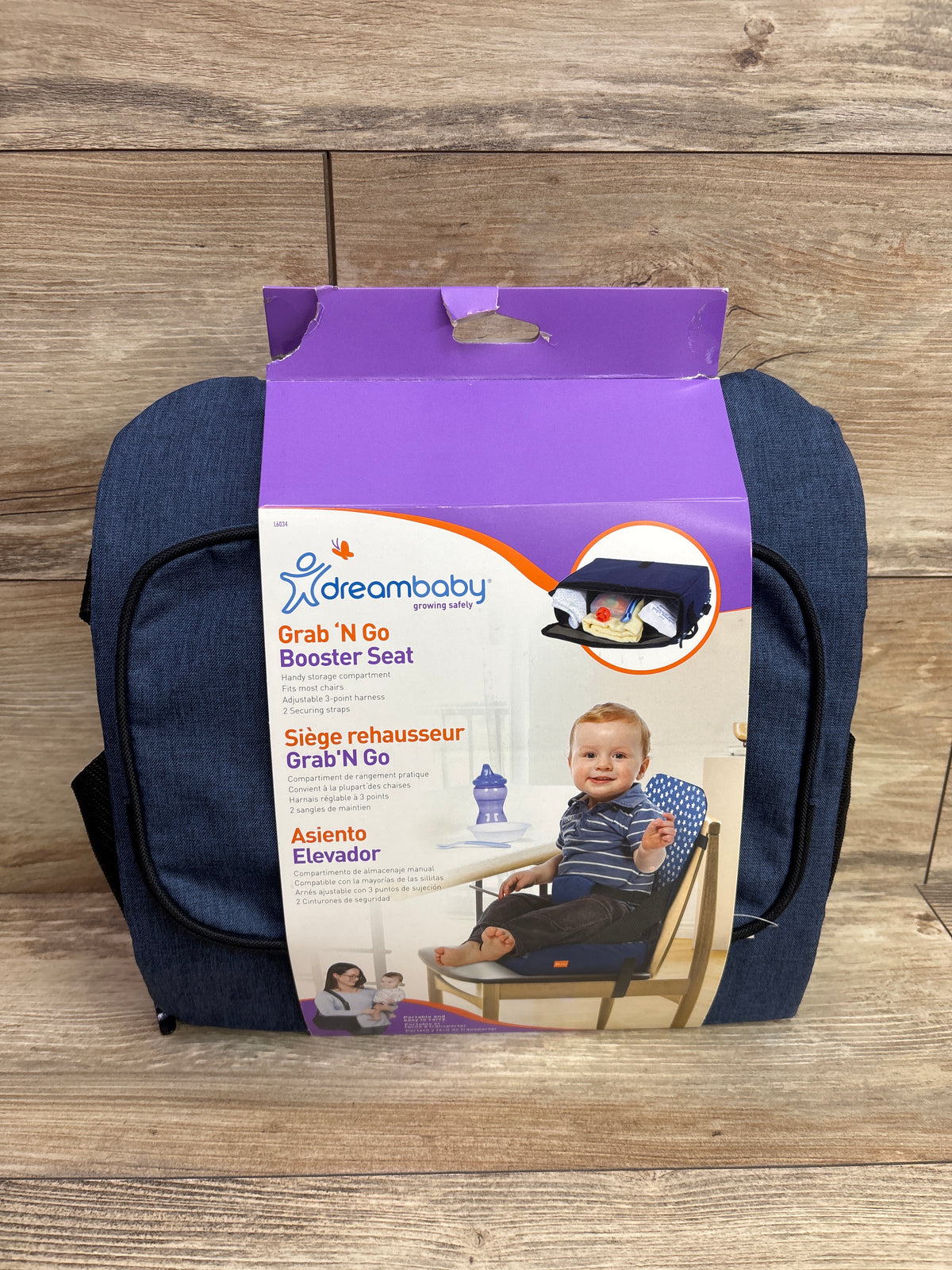 NEW DreamBaby Grab 'N Go Booster Seat - Blue