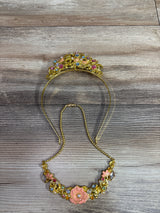 Disney Store Princess Belle 2pc Tiara Headband & Necklace Set