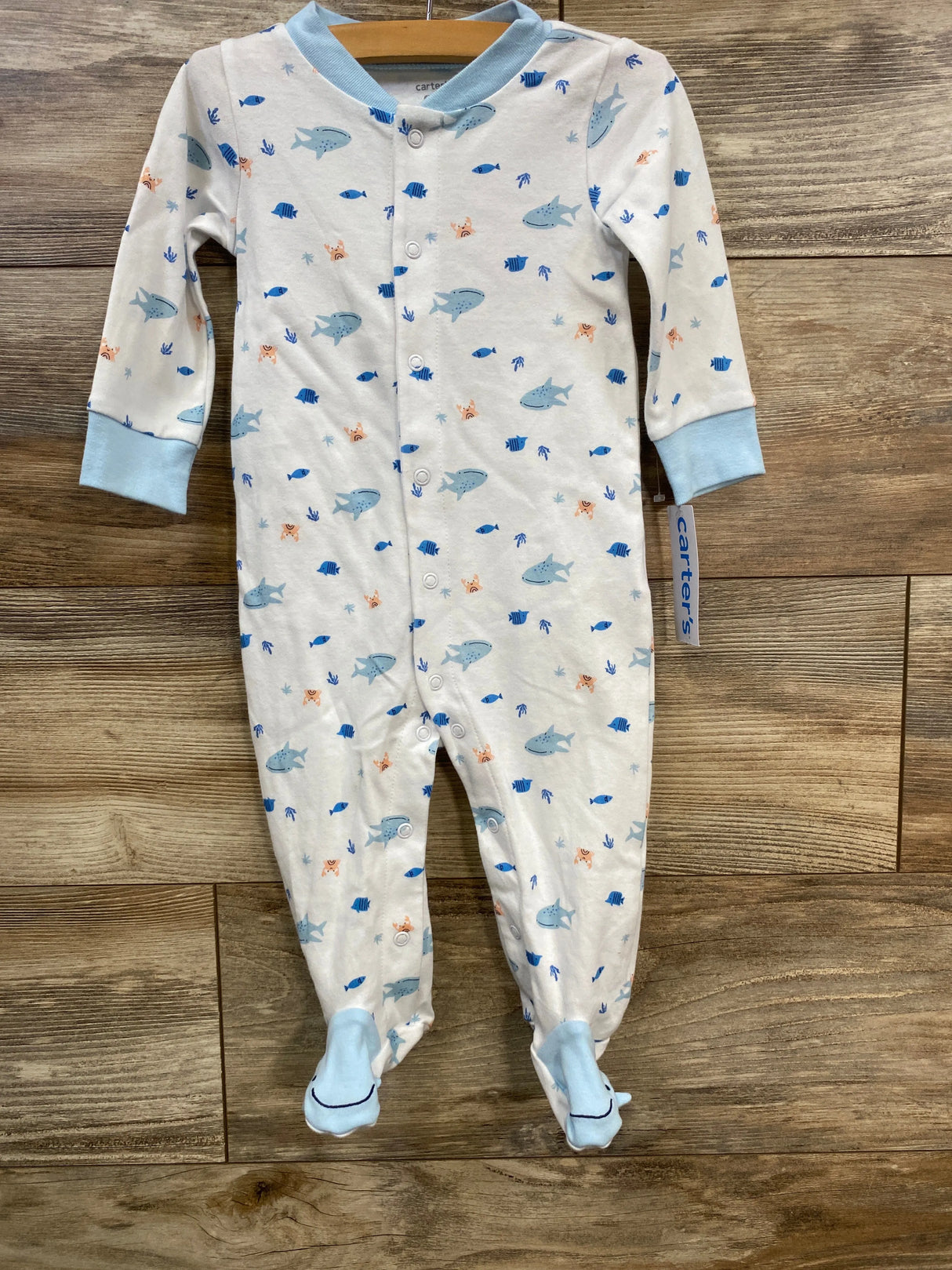 NEW Carter's Sea Animal Sleeper White sz 9m