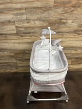 Simmons Shooting Star Rocking Bassinet with Airflow Mesh, Platinum
