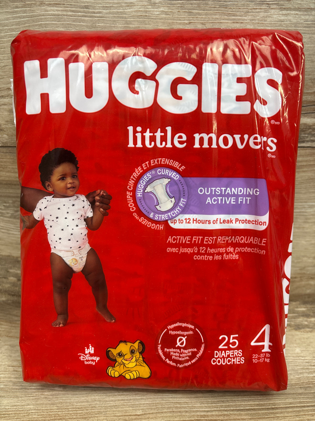 NEW Huggies Little Movers Diapers Size 4 25ct