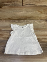 H&M Flutter Sleeve Tank Top White sz 2T