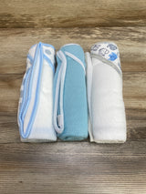 NWoT 3Pk Hooded Bath Towels Elephant Blue