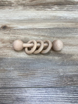 Wooden Montessori Teething Rattle