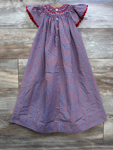 Remember Nguyen Smocked Angel Bishop Dress Red sz 4T - Me n Mommy To Be
