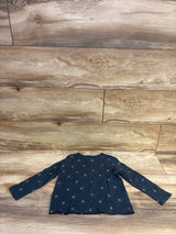 Little Co. Long Sleeve Henley Shirt Blue sz 3T