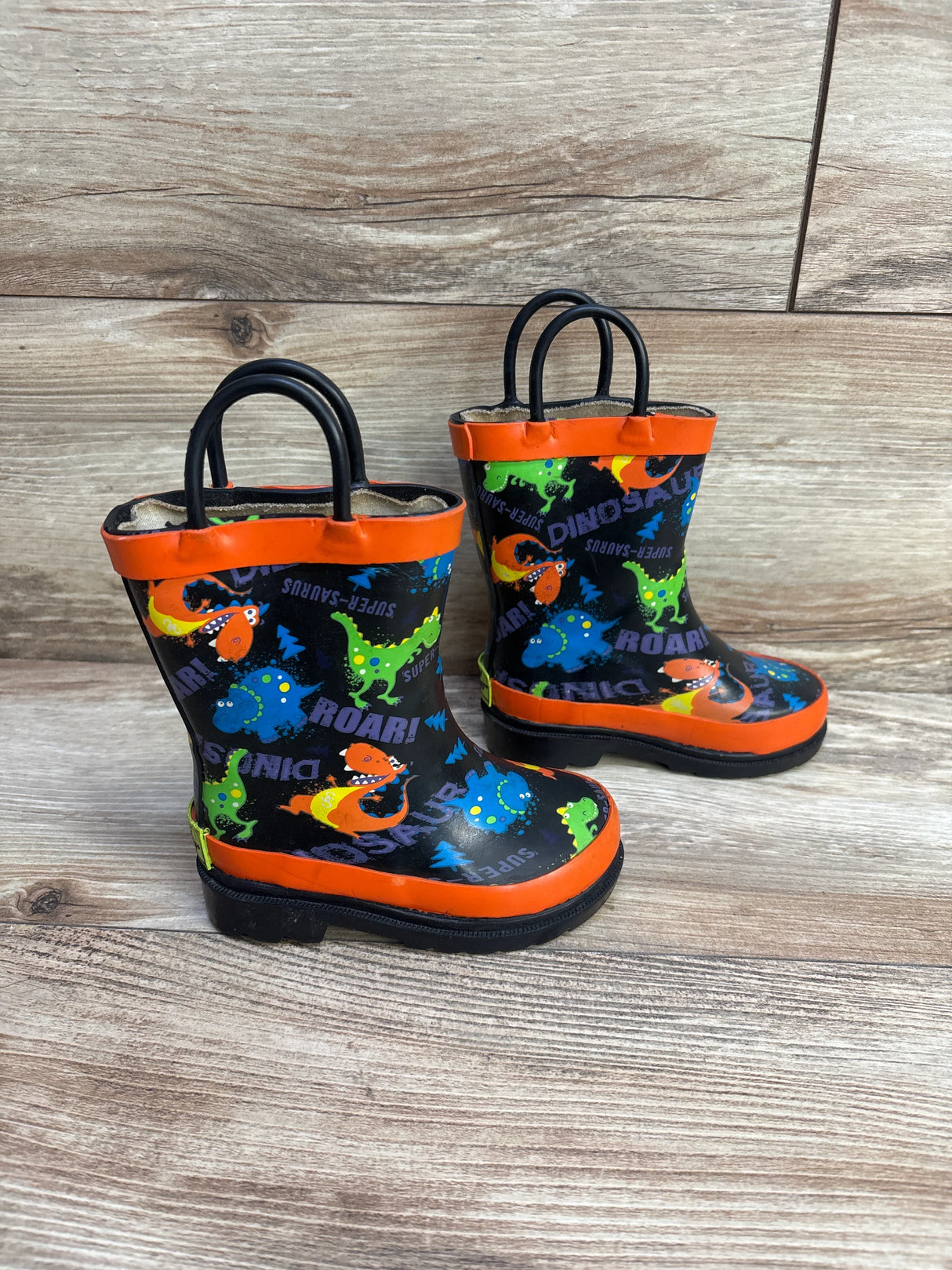Western Chief Dinosaur Print Rain Boots sz 5/6c - Me n Mommy To Be