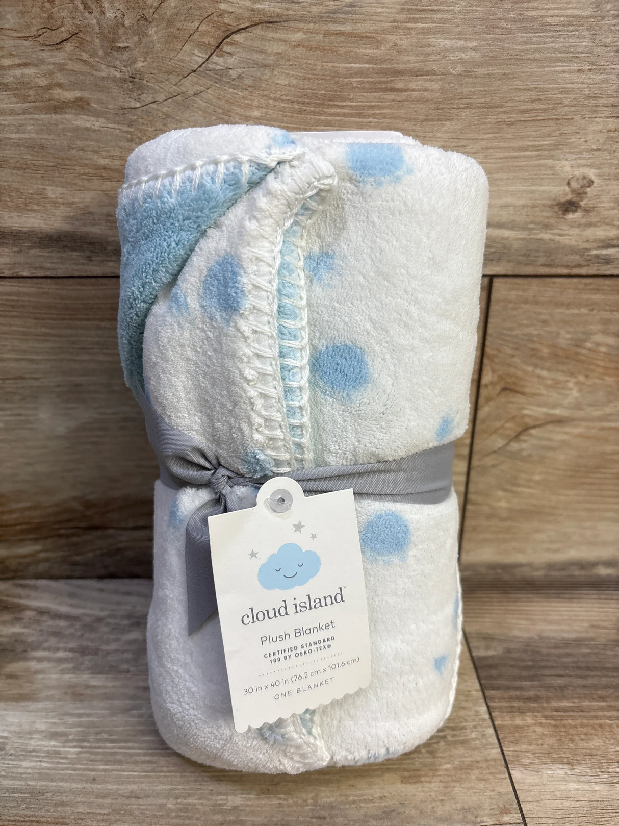 NEW Cloud Island Plush Baby Blanket - Blue