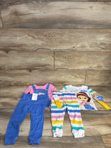 NEW Ms. Rachel 4pc Pajama Set White sz 2T