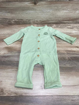 Cat & Jack Thermal Knit Coverall Green sz 3-6m