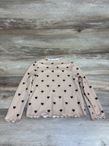 Shein Ribbed Long Sleeve Shirt Tan sz 4T