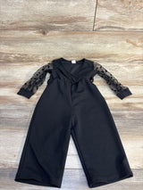 Shein Lace Sleeve Jumpsuit Black sz 12-18m