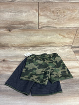 NEW Garanimals 2pk Pull On Shorts Grey/Camo sz 24m