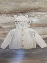 Modern Moments Knit Button-Up Hooded Cardigan Beige sz Newborn