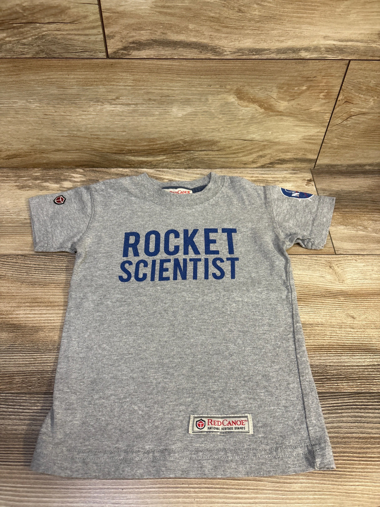 Red Canoe NASA Rocket Scientist Shirt Grey sz 3/4T