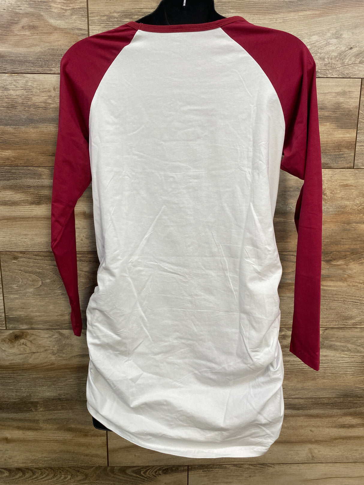 Maternity There Is A Turkey In The Oven Shirt Burgundy sz Medium
