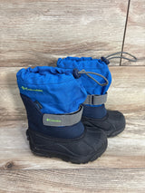 Columbia Powderbug Plus II Waterproof Snow Boots Blue sz 10c