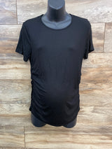 NEW Huukeay Maternity Ruched Shirt Black sz Medium
