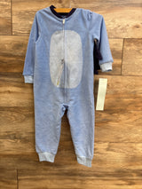 NEW Bluey Unisex Hooded Union Suit Pajamas Blue sz 3T