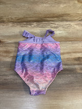 Sol Borne 1pc Mermaid Swimsuit Purple sz 2T