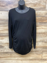 Smallshow Ruched Shirt Black sz Large - Me n Mommy To Be