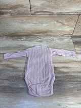 Zara Pointelle Kimono Bodysuit Dusty Pink sz 1-3m