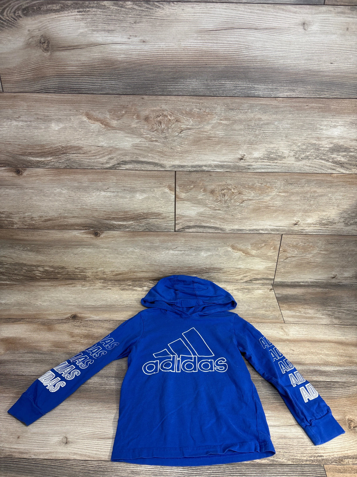Adidas Hooded Shirt Blue sz 5T