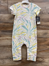 NEW Grayson Mini Tie-Dye Short Sleeve Coverall White sz 18m