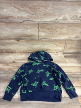 H&M Dinosaur Pull Over Hoodie Navy sz 5T-6