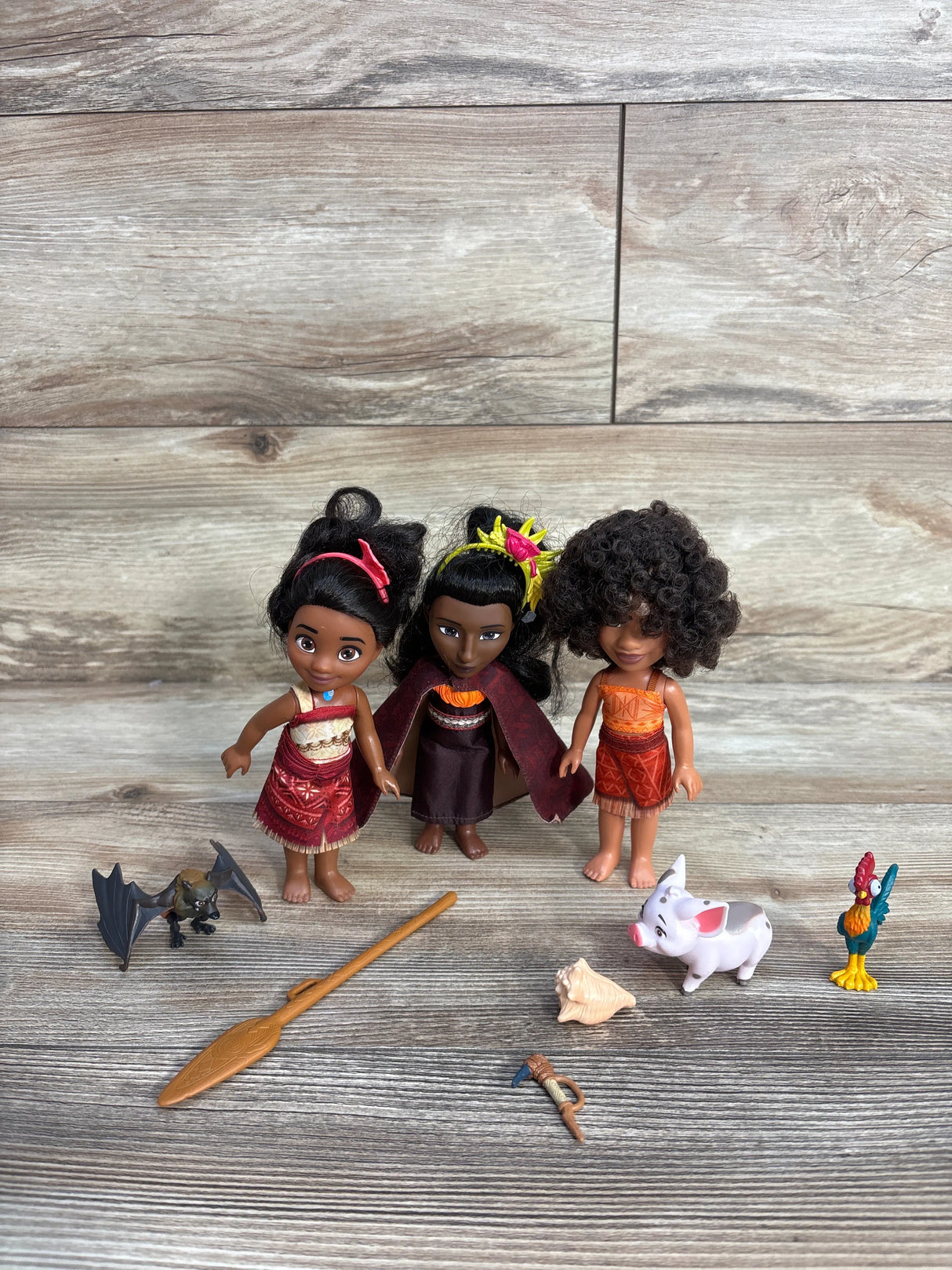 Disney Moana 2 Moana, Loto & Matangi Petite Dolls Set