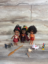 Disney Moana 2 Moana, Loto & Matangi Petite Dolls Set