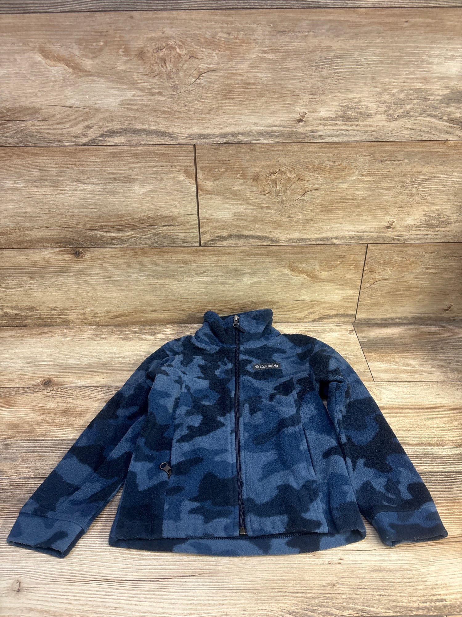 Columbia Zing III Fleece Jacket Blue Camo sz 4/5T